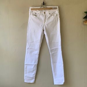 Skinny J Crew white toothpick pants in EUC
